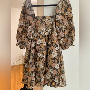 Floral Babydoll Dress From Mint Market Boutique